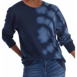 Crown & Ivy Navy Tie-Dye Sweatshirt